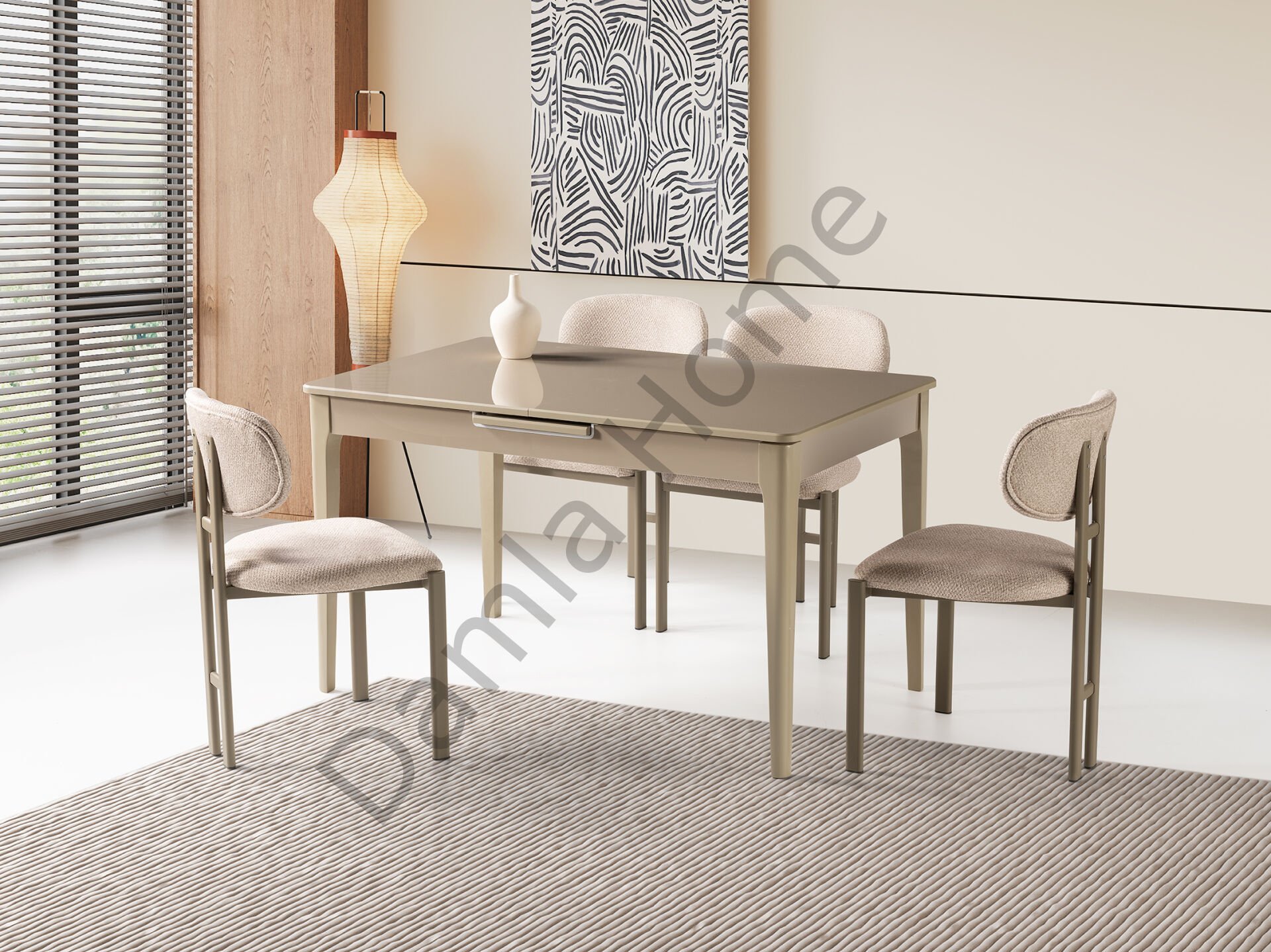 Paris Masa Sandalye Takımı - Cappucino