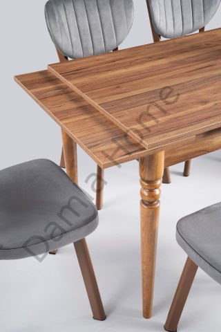 Cunda Masa Sandalye Takımı - Ceviz