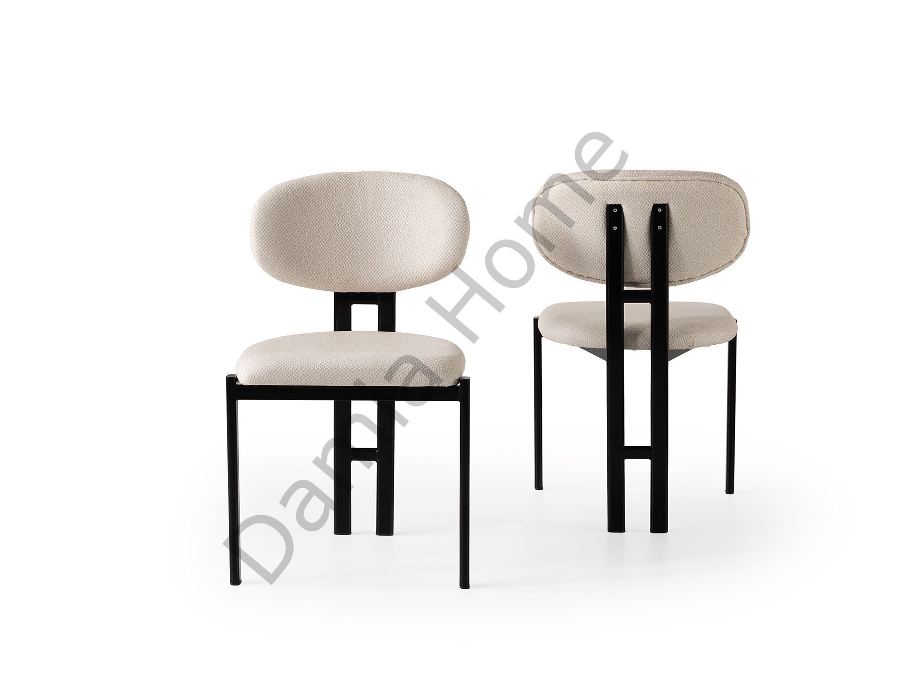 Gala Sandalye - Siyah/Krem