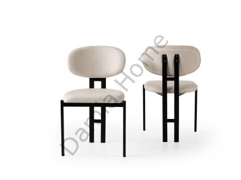 Gala Sandalye - Siyah/Krem