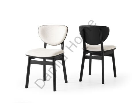 Lion Sandalye - Siyah/Krem