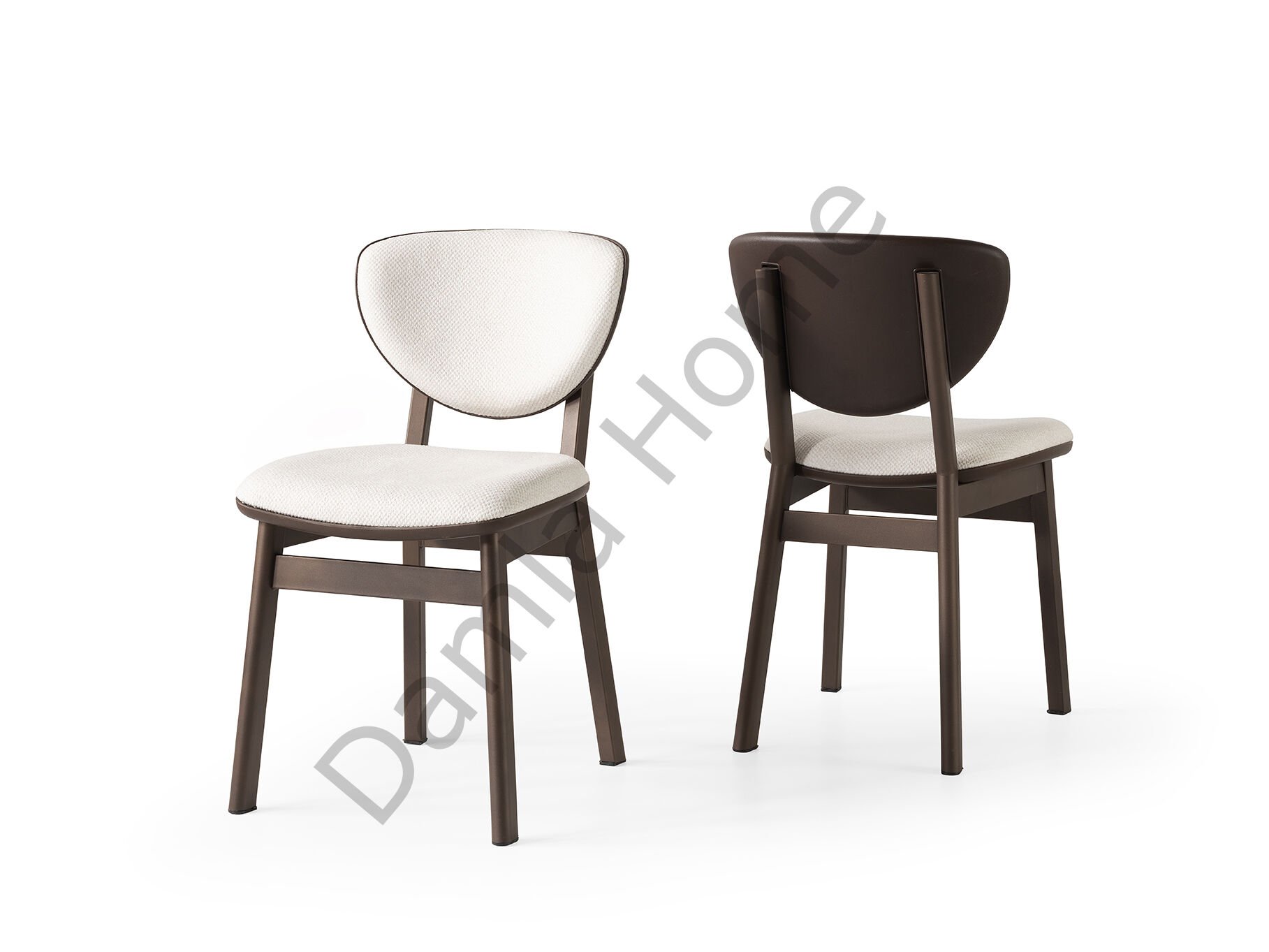 Lion Sandalye - Metalik Kahve/Krem