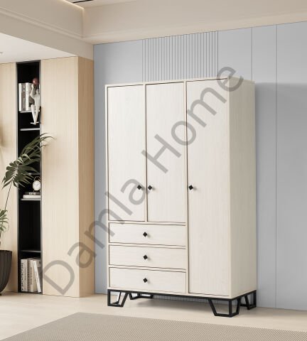 Luna Üç Kapaklı Dolap - Monet