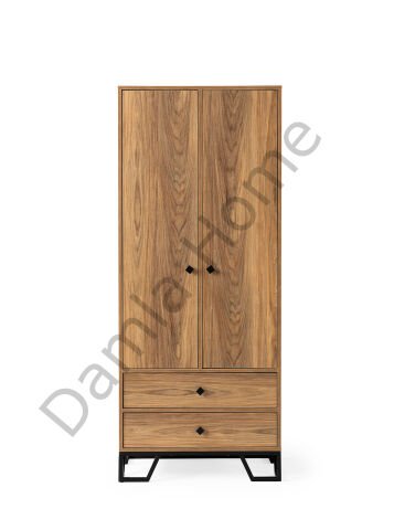 Luna İki Kapaklı Dolap - Ceviz