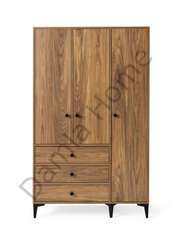 Mira Üç Kapaklı Dolap - Ceviz