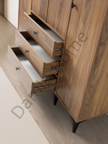 Mira Dört Kapaklı Dolap - Ceviz