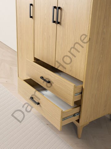 Nova Üç Kapaklı Dolap - Klimt