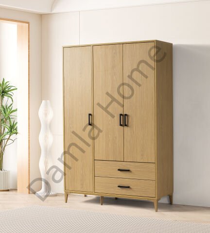 Nova Üç Kapaklı Dolap - Klimt