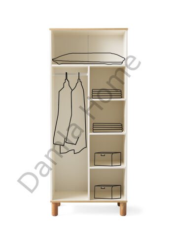 Duru İki Kapaklı Dolap - Ekru