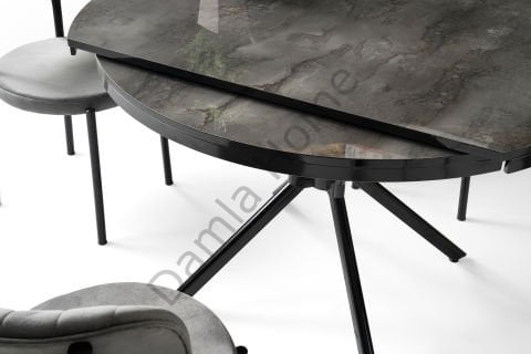 Bade Masa Sandalye Takımı - Irony/Siyah