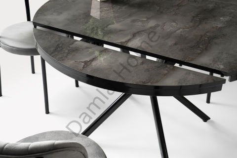 Bade Masa Sandalye Takımı - Irony/Siyah