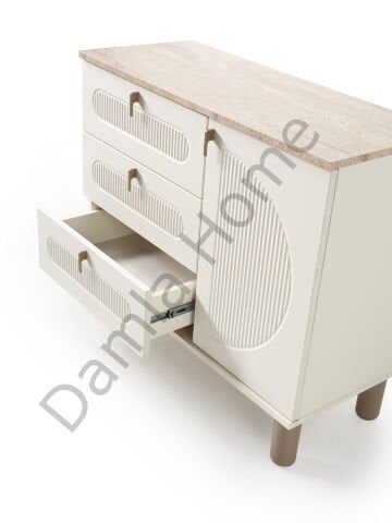 Vega Şifonyer - Ekru/Traverten