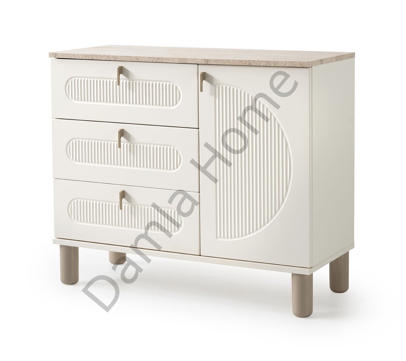 Vega Şifonyer - Ekru/Traverten