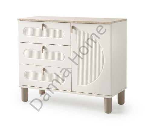 Vega Şifonyer - Ekru/Traverten
