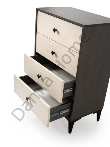 Mira Şifonyer - Antrasit Meşe/Monet