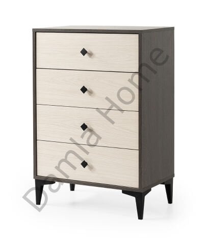 Mira Şifonyer - Antrasit Meşe/Monet