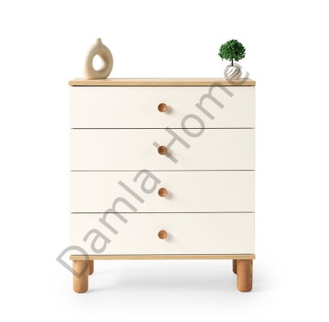Duru Şifonyer - Ekru/Meşe
