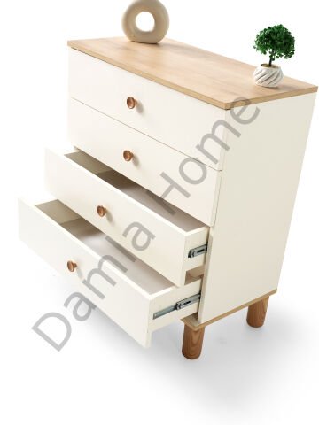 Duru Şifonyer - Ekru/Meşe