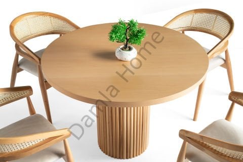 Nova Masa Sandalye Takımı - Kayın/Naturel