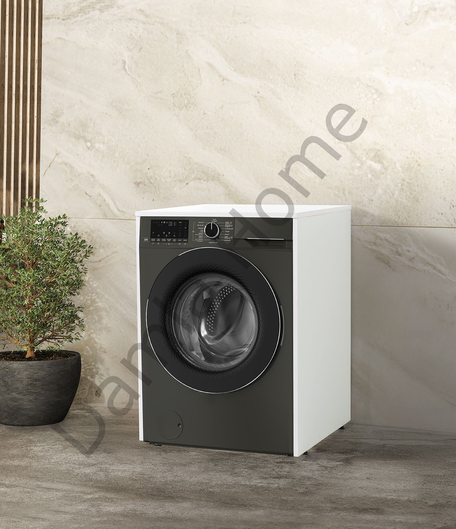 Çamaşır Makinesi Dolabı - Beyaz