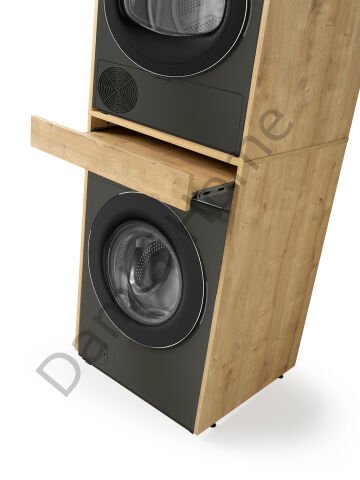 Çamaşır + Kurutma Makinesi Dolabı - Meşe