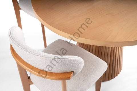 Beste Masa Sandalye Takımı - Kayın/Naturel