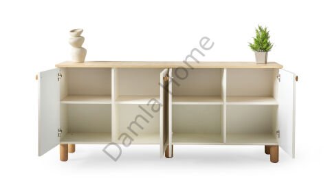 Nero Konsol - Ekru/Meşe