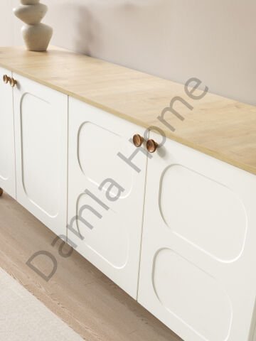 Nero Konsol - Ekru/Meşe