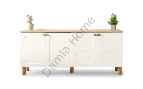 Nero Konsol - Ekru/Meşe