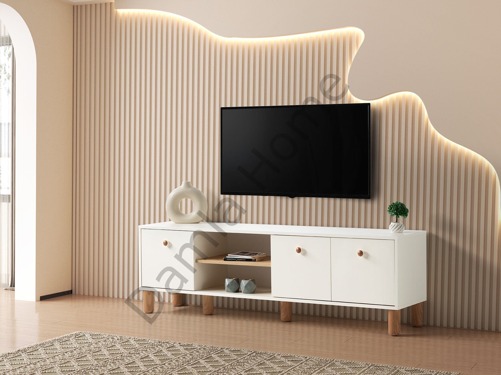 Hira Tv Ünitesi - Ekru