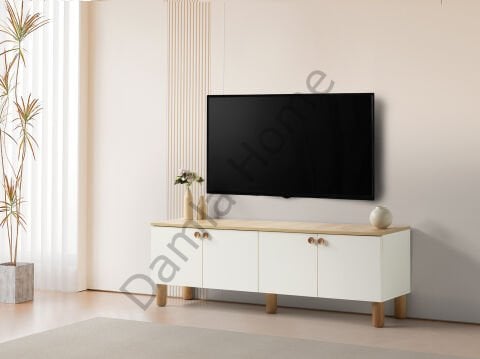 Duru Tv Ünitesi - Ekru/Meşe