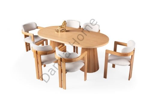 Pelit Masa Sandalye Takımı - Kayın/Naturel