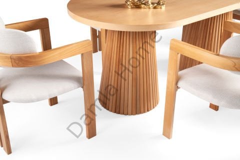 Pelit Masa Sandalye Takımı - Kayın/Naturel