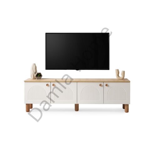 Orion Tv Ünitesi - Ekru/Meşe