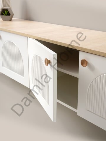 Orion Tv Ünitesi - Ekru/Meşe