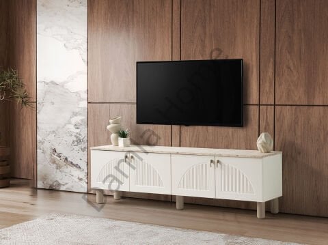 Vega Tv Ünitesi - Ekru/Traverten