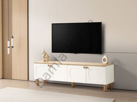 Nero Tv Ünitesi - Ekru/Meşe