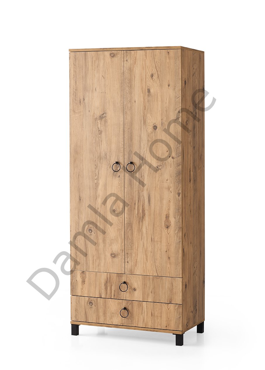 Buket İki Kapaklı Dolap - Çam