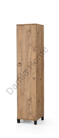 Buket Tek Kapaklı Dolap - Çam
