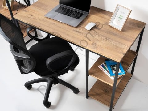 Retro Genç Odası Takımı - Siyah/Çam (yatak-baza-başlık hariç)