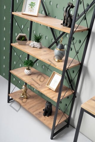 Retro Genç Odası Takımı - Siyah/Çam (yatak-baza-başlık hariç)