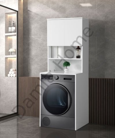 Çamaşır Makinesi Dolabı - Beyaz