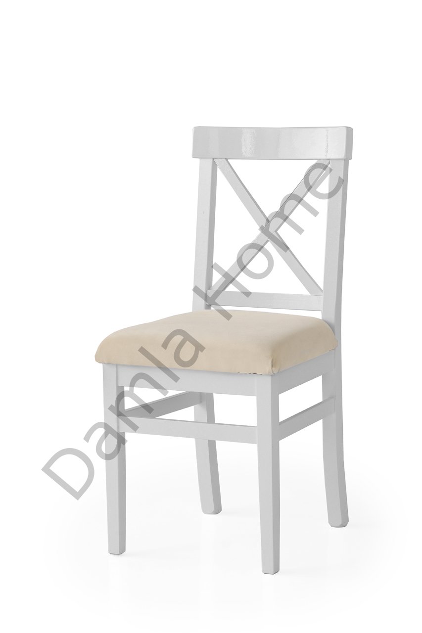 Alaçatı Sandalye - Beyaz/Krem