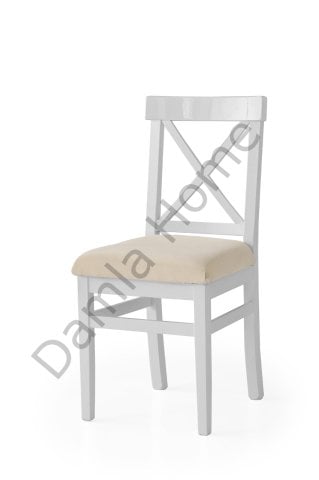 Alaçatı Sandalye - Beyaz/Krem