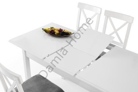 Verona Masa Sandalye Takımı - Beyaz