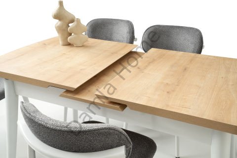 Kelebek Masa Sandalye Takımı - Meşe/Beyaz