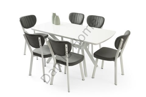 Venedik Masa Sandalye Takımı - Beyaz