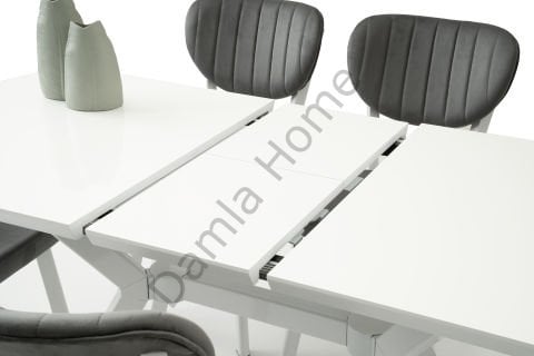 Venedik Masa Sandalye Takımı - Beyaz