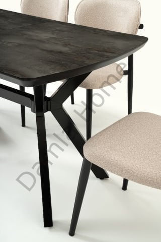 Venedik Masa Sandalye Takımı - Irony/Siyah