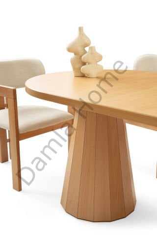 Lora Masa Sandalye Takımı - Kayın/Naturel